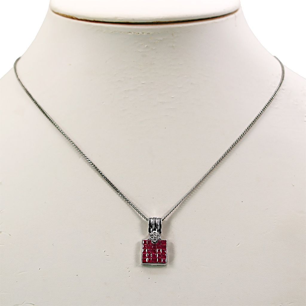 ペンダントトップ K18WG ルビー 0.90ct ダイヤモンド 0.05ct e25032501201 FORTGASGNV_COM_BR