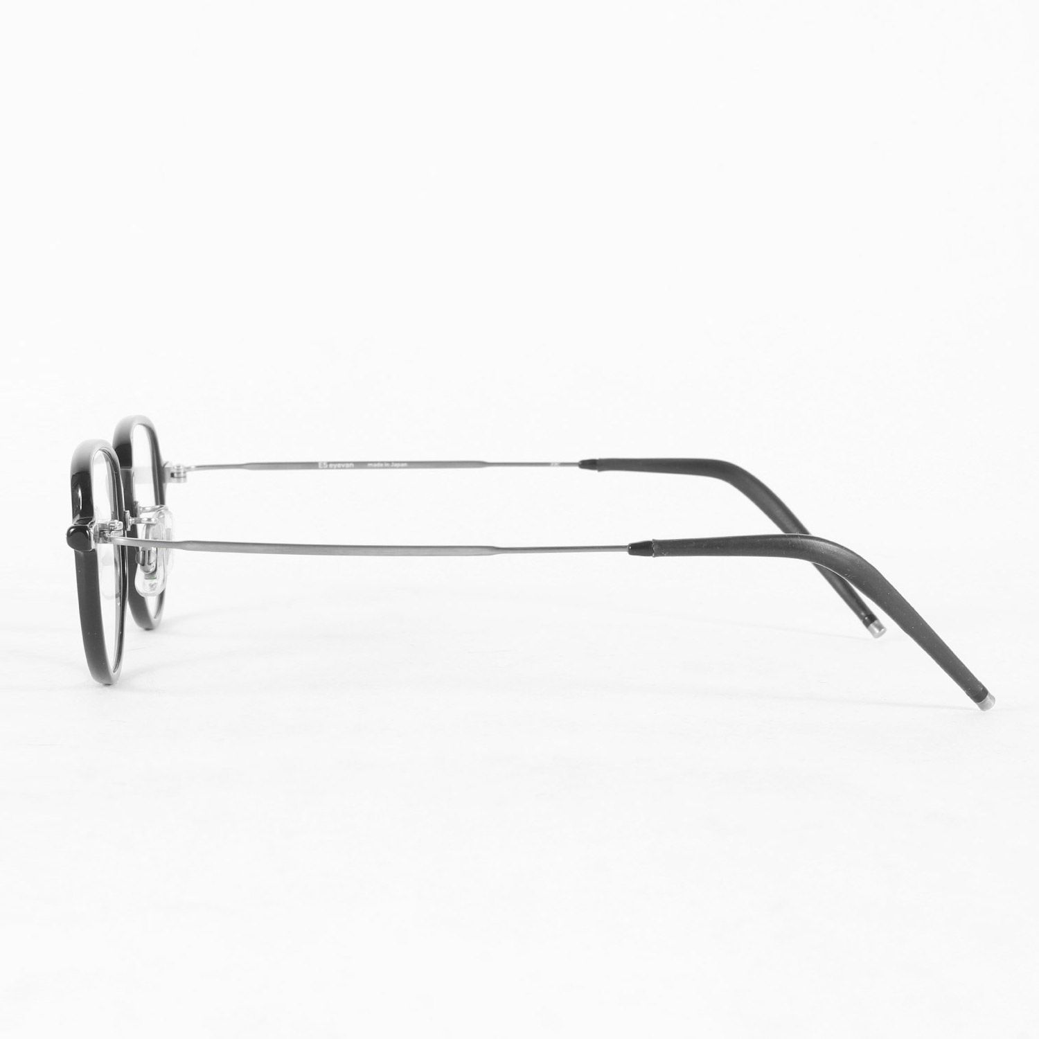 E 5 eyevan イーファイブ アイヴァン p ハイカウントアセテートフレーム メガネ ブラックフレーム クリアレンズ 46 22 154 ブランド ファッション アイテム 小物 メンズ