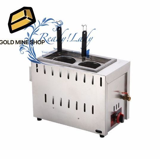 ガス 茹で麺機 ゆで麺器 電気ゆで麺機 卓上型 テボ2点付き LPガス式|厨房|業務|飲食|店舗