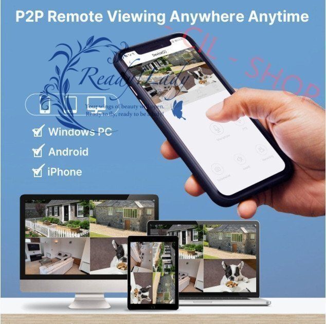 防犯カメラセット4台カメラ 500万画素