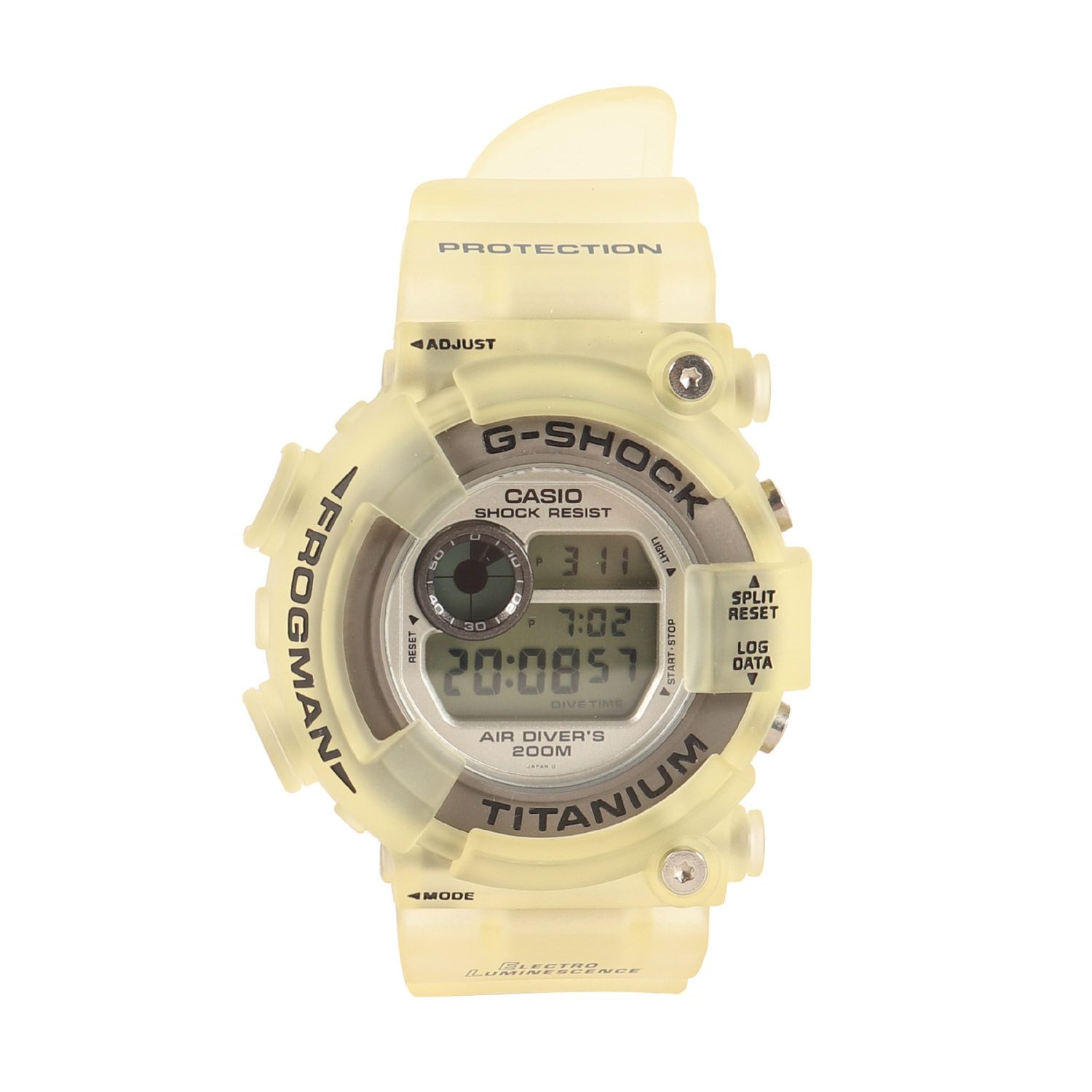 G-SHOCK ジーショック 90s FROGMAN フロッグマン DW-8200WC-7A 透けチタン 腕時計 ウォッチ スケルトン 90年代 CASIO カシオ メンズ