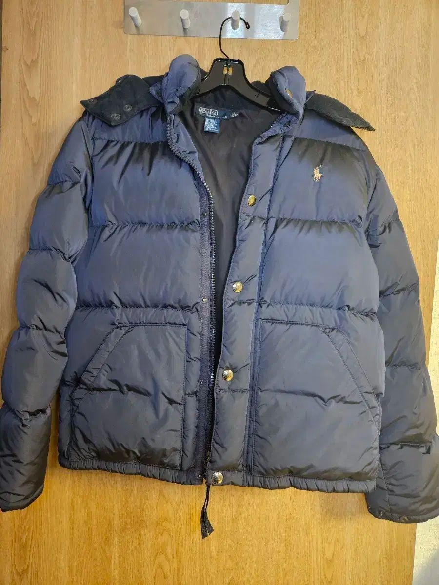 ポロ ダウン パファー ダウンジャケット ネイビー M