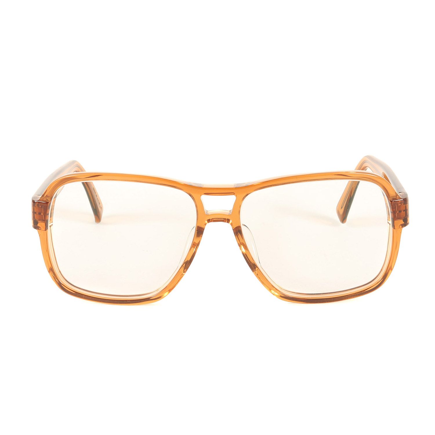 The Stylist Japan スタイリストジャパン 白山眼鏡 ハービー ビッグレンズ メガネ サングラス Herbie クリアブラウンフレーム クリアレンズ ブランド ファッション アイテム コラボ 小物 メンズ