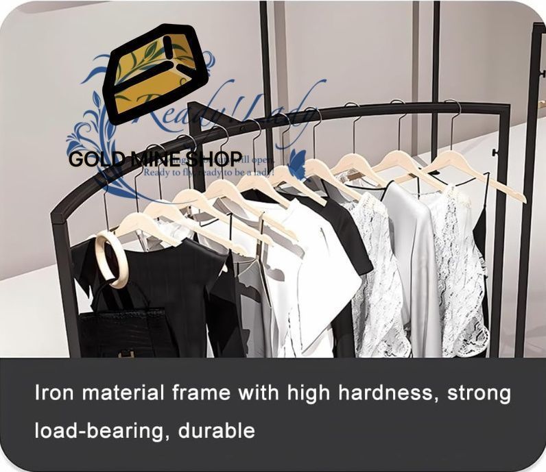 衣料品店用金属製衣類吊り下げラック