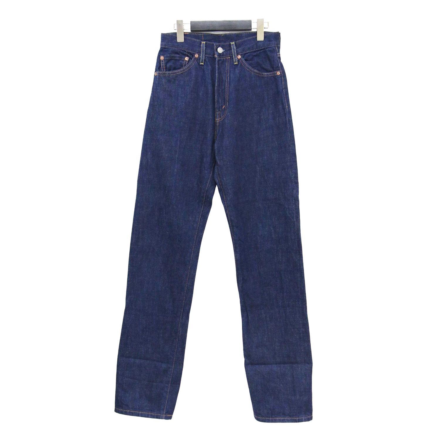 Levis LVC リーバイス デニム パンツ インディゴ サイズ 27 L 1950s 701 Jeans Rigid 50701-0008 セルビッジ ストレート ハイウエスト ボトムス ジーンズ ジーパン レディース