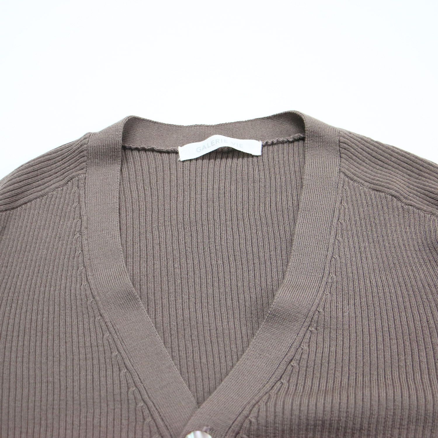 GALERIE VIE ギャルリー ヴィー カーディガン ブラウン サイズ:S(9号