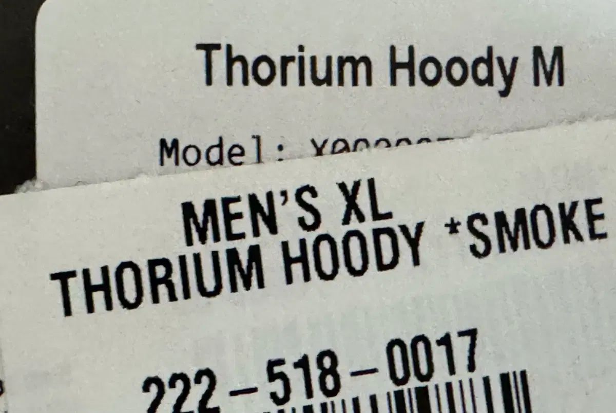 ARC TERYX アークテリクスArcs トゥーリウム WHO フーディ XL スモーク ブラーフ