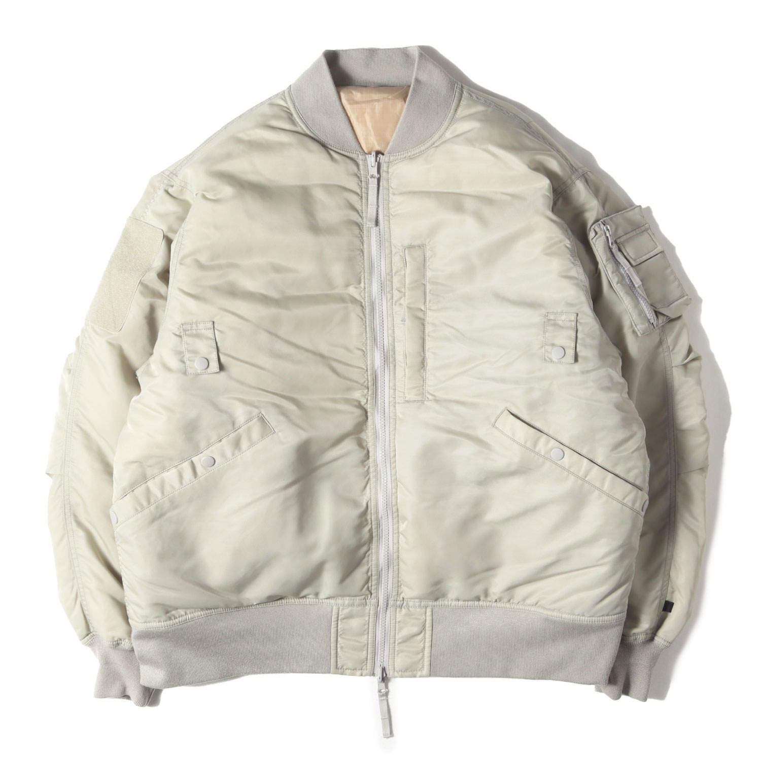 DAIWA PIER 39 ダイワ ピア39 ジャケット エクリュ サイズ L 22 AW オーバーサイズ リバーシブル MA-1 ダウンジャケット TECH アウター ブルゾン メンズ