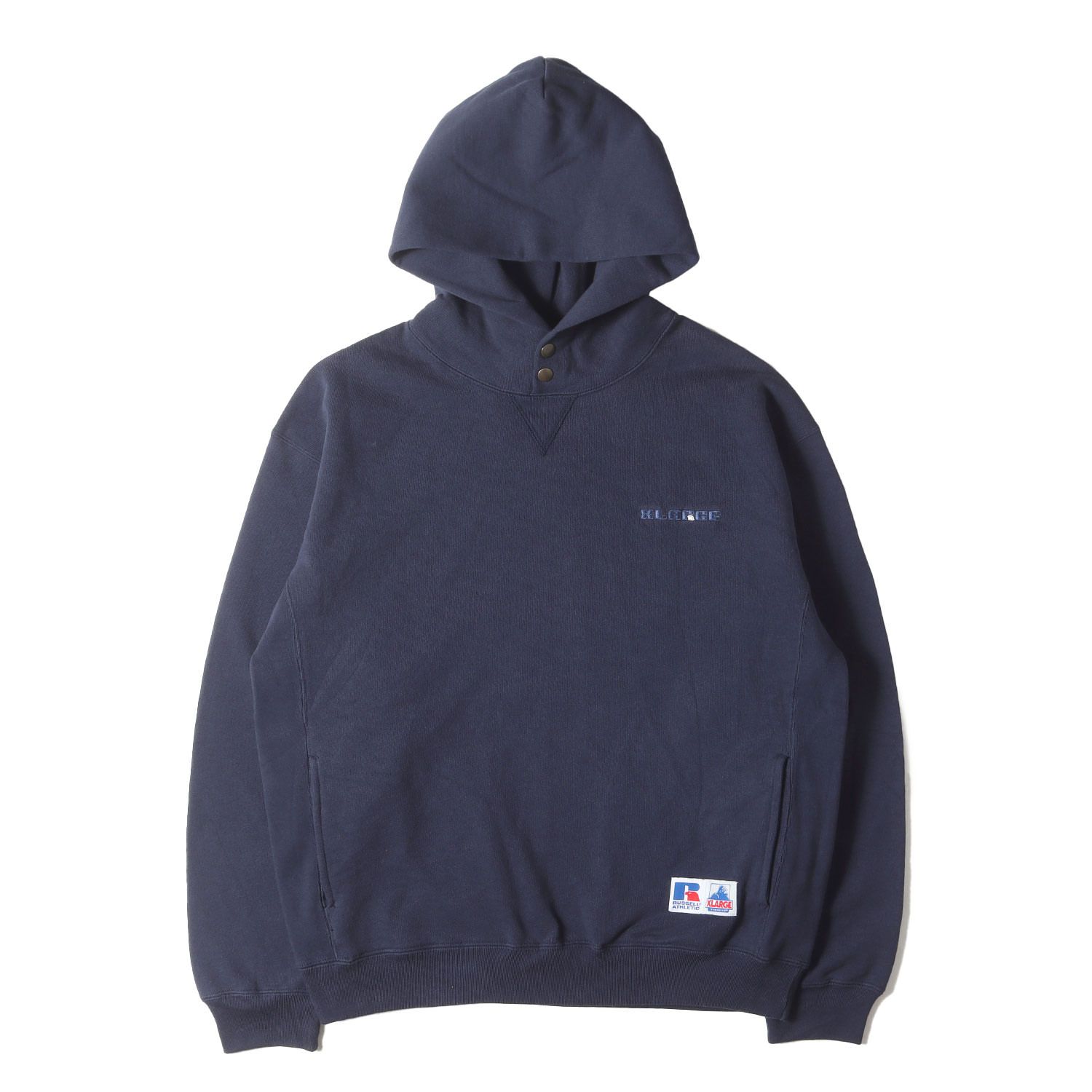 新品】X-LARGE エクストララージ パーカー ネイビー 紺 サイズ:L