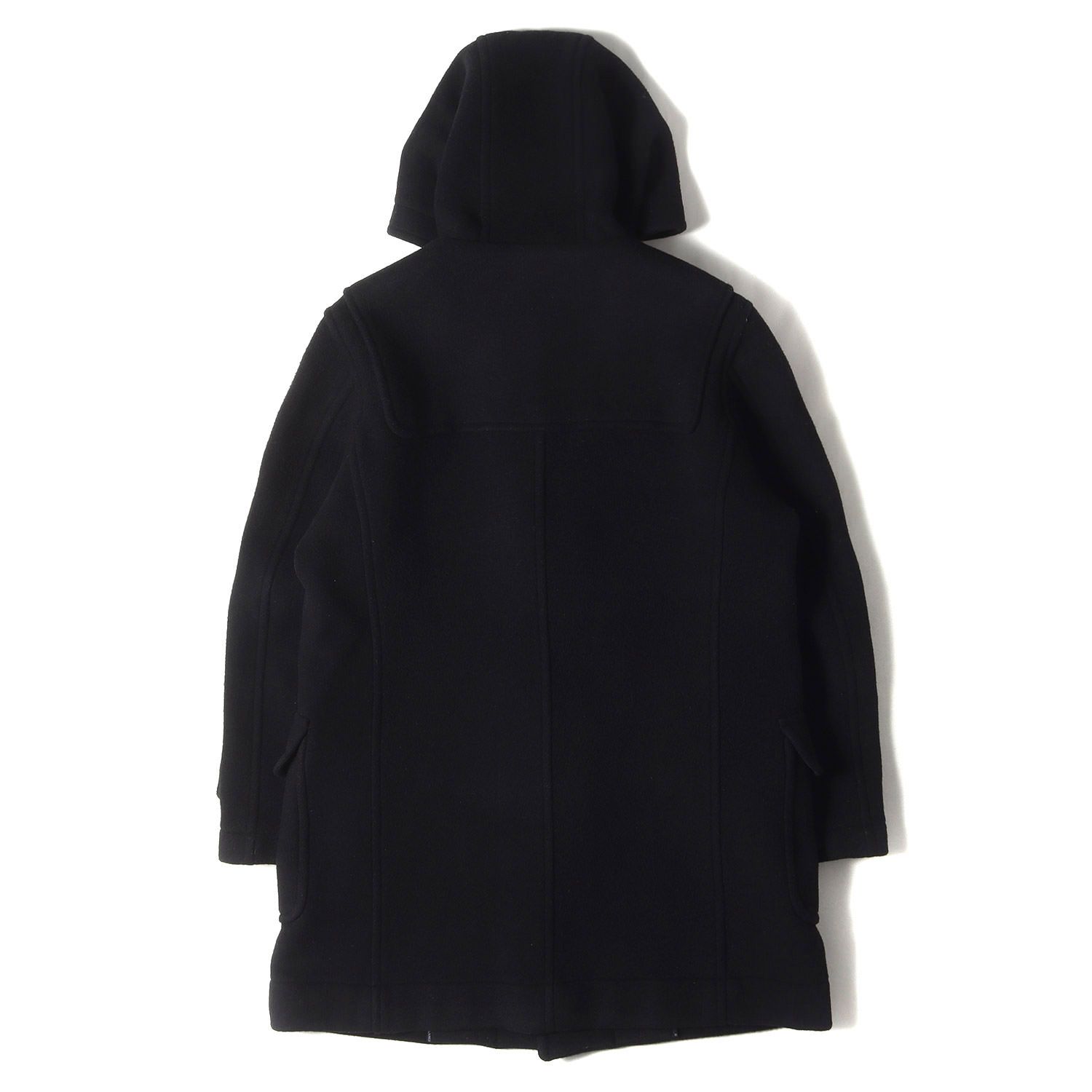 HYSTERIC GLAMOUR ヒステリックグラマー コート ブラック サイズ L 22AW LONDON Tradition アップリケ ダッフルコート 02223AC01 イギリス製 アウター ジャケット コラボ メンズ