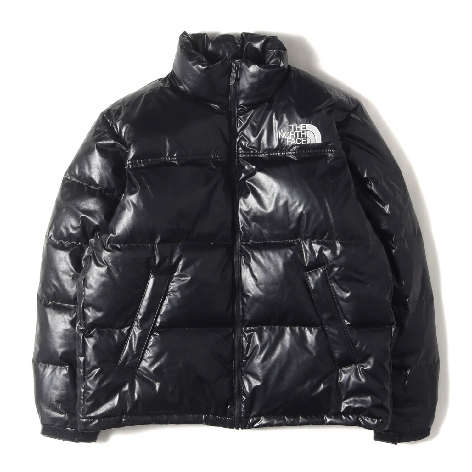 eYe JUNYA WATANABE MAN アイ ジュンヤ ワタナベ マン ジャケット ブラック 黒 サイズ S 24AW THE NORTH FACE シンセティックレザー ヌプシ ダウンジャケット WN-J911 コラボ メンズ