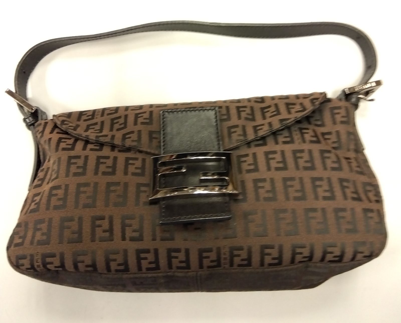 M7 フェンディ FENDI バッグ ワンショルダー ハンドバッグ マンマバケット ズッカ柄 訳アリ