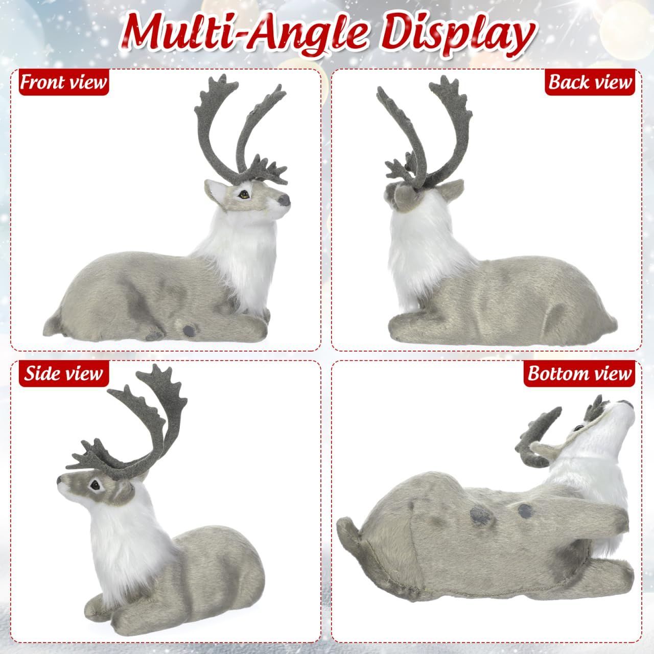 おもちゃ 鹿フィギュア 飾り 店舗 クリスマスツリー デスク オフィス
