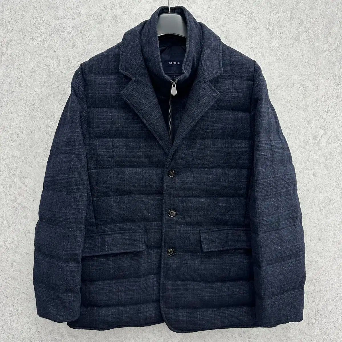 110 ダニエル DANIELLE クレミュ メンズ ウェルロン ダウン ウール ブレーザー ジャケット