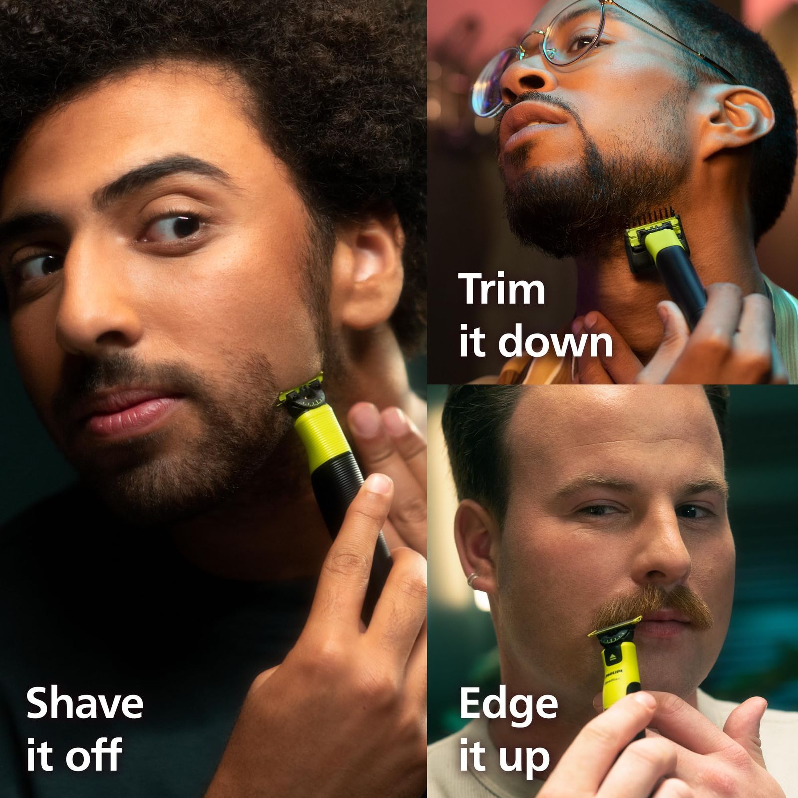 Norelco Philips OneBlade 360 接続ハイブリッドフェイス 電動ひげトリマー シェーバー 360ブレードテック 1時間高速充電 1 x 360ブレード 5イン1コーム QP 4530 90