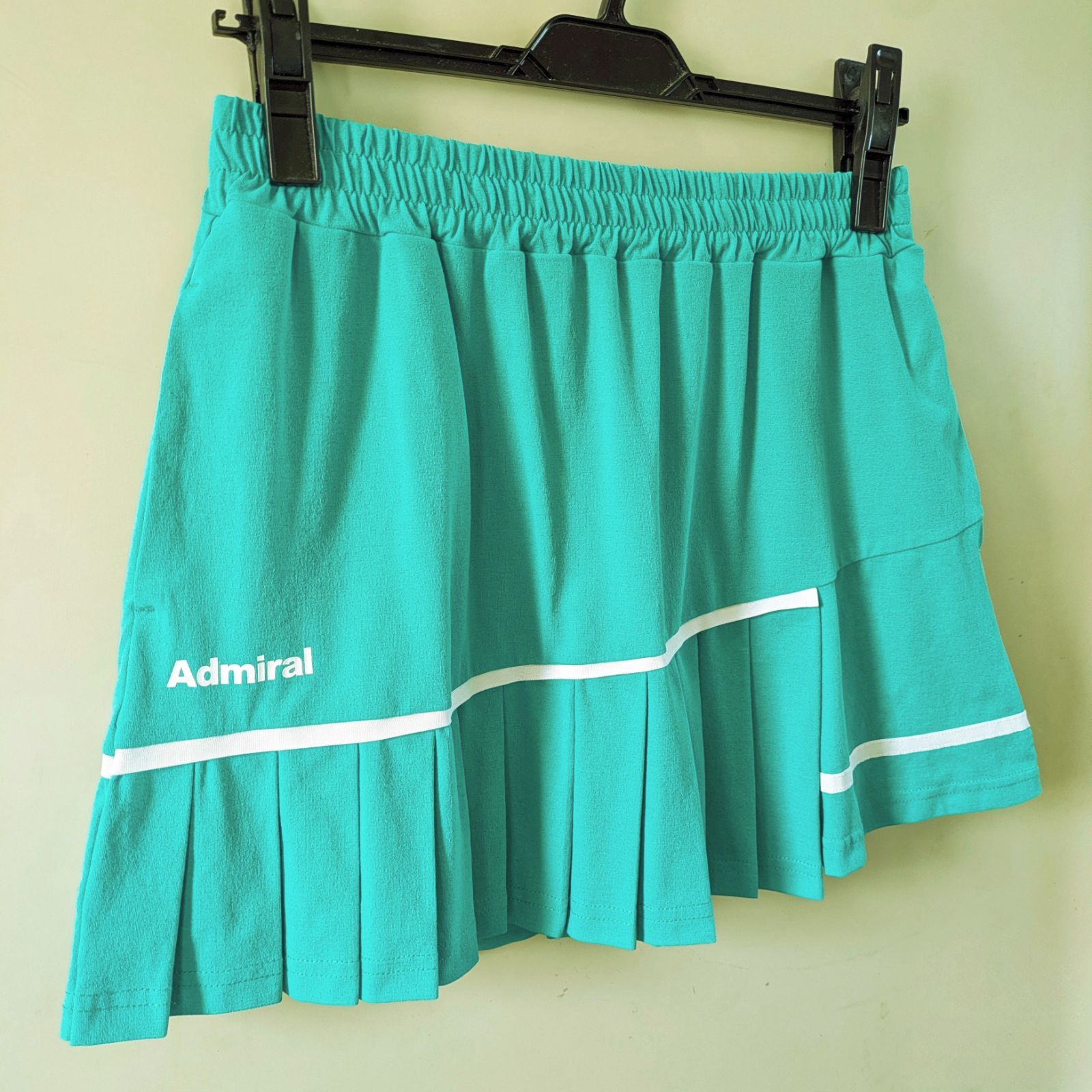 Admiral アドミラル テニス ウェア シャツ スコート 上下セットアップ Lサイズ 黒緑 LLC-HASEGAWATOSO_COM