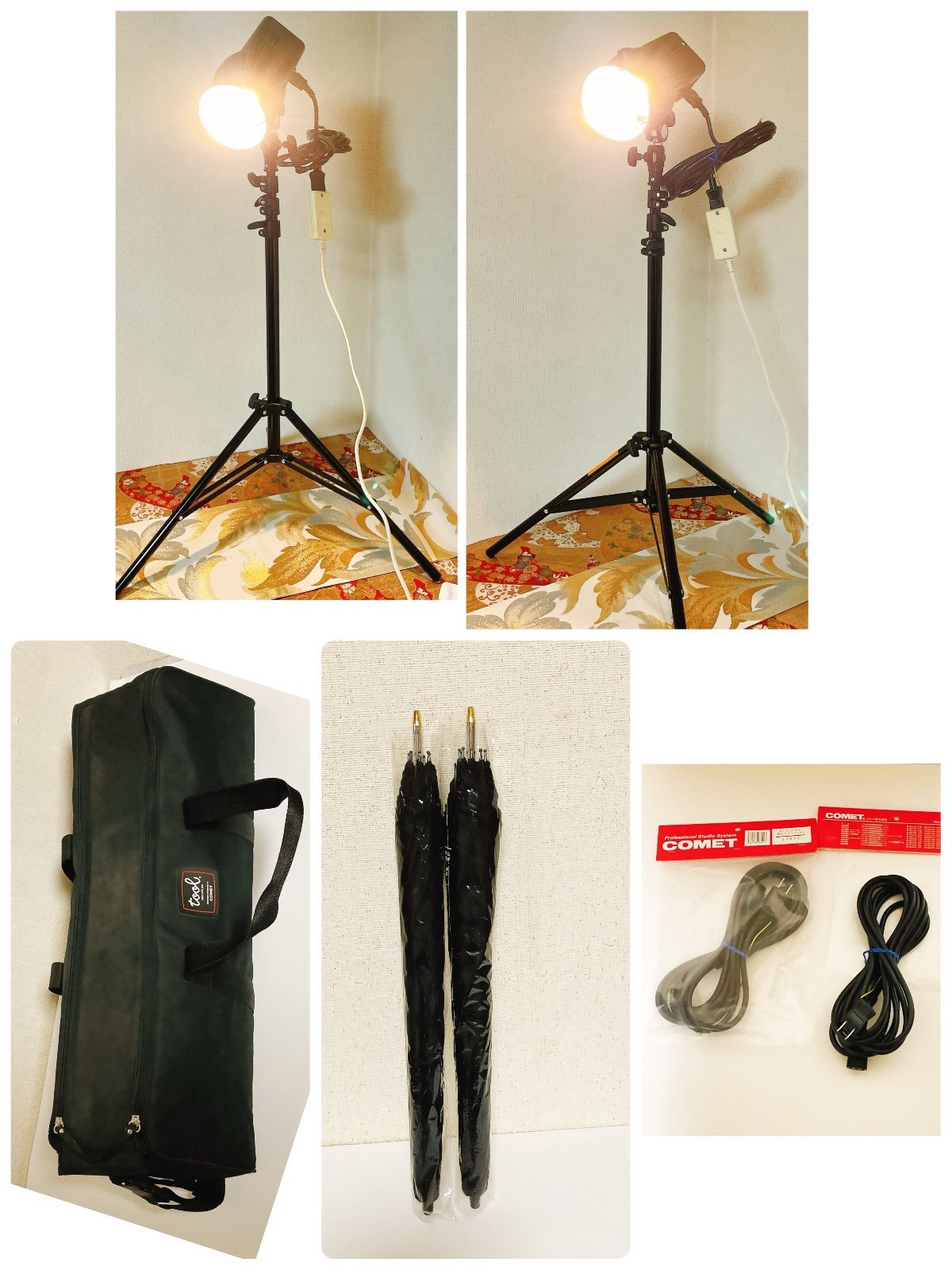 コメット CT-200Jrアンブレラセット×2灯 ソフトケース付