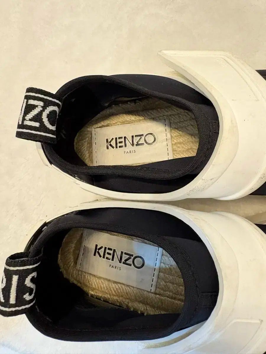  KENZO ケンゾー ブラック エスパドリーユ スリッポン 38 240 245 フラットシューズ バレエシューズ パンプス