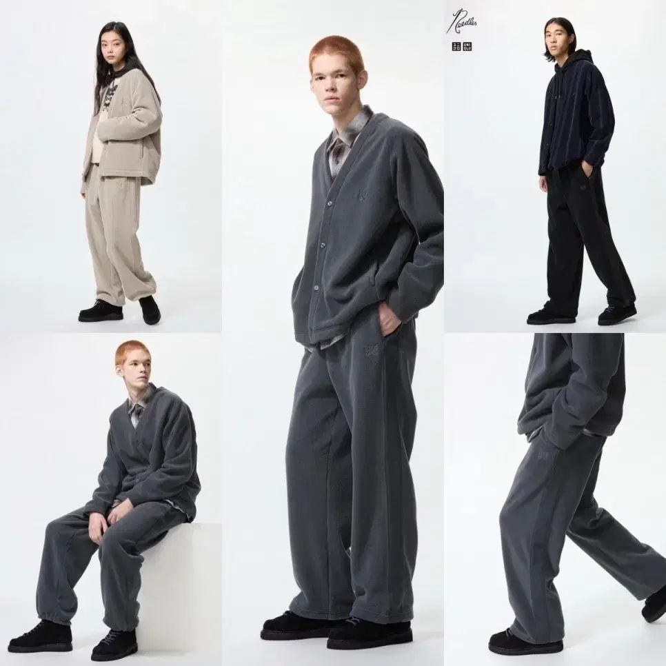 M L XL ユニクロ x ニードルズ カーディガン ユニードルズ グレー ブラック ベージュ