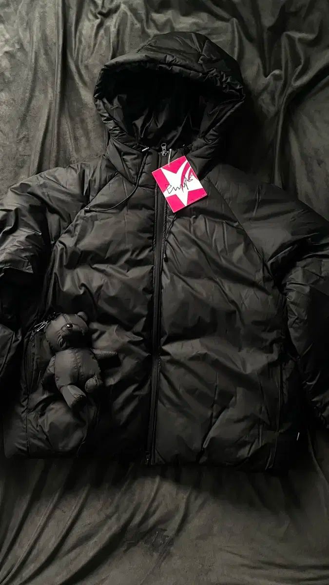 み フィジカル デパートメントファイブ シームレス パファー ダウン ジャケット ブラック L