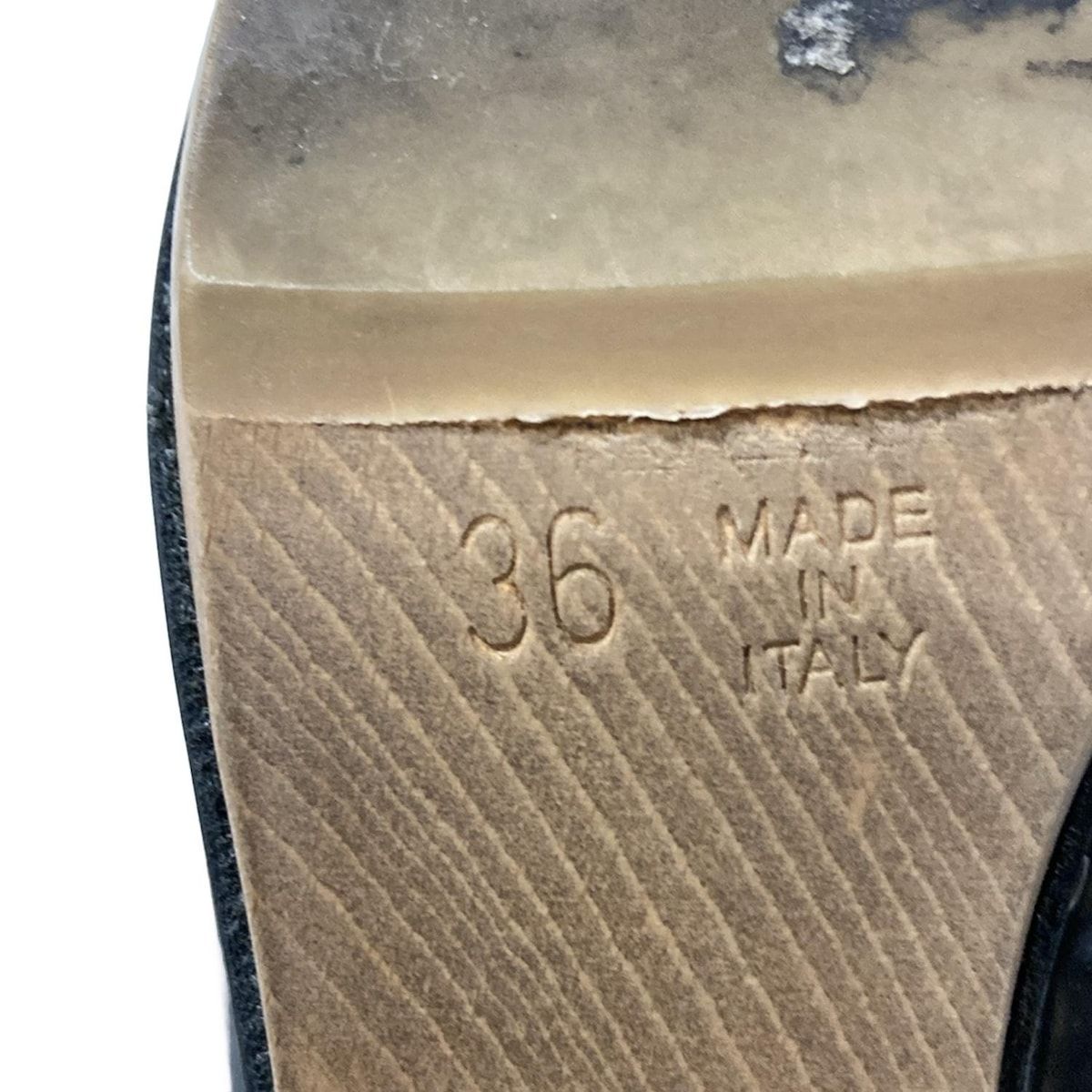  MARNI マルニ ロングブーツ 36 レディース - 黒 レザー ロングブーツ ブーツ