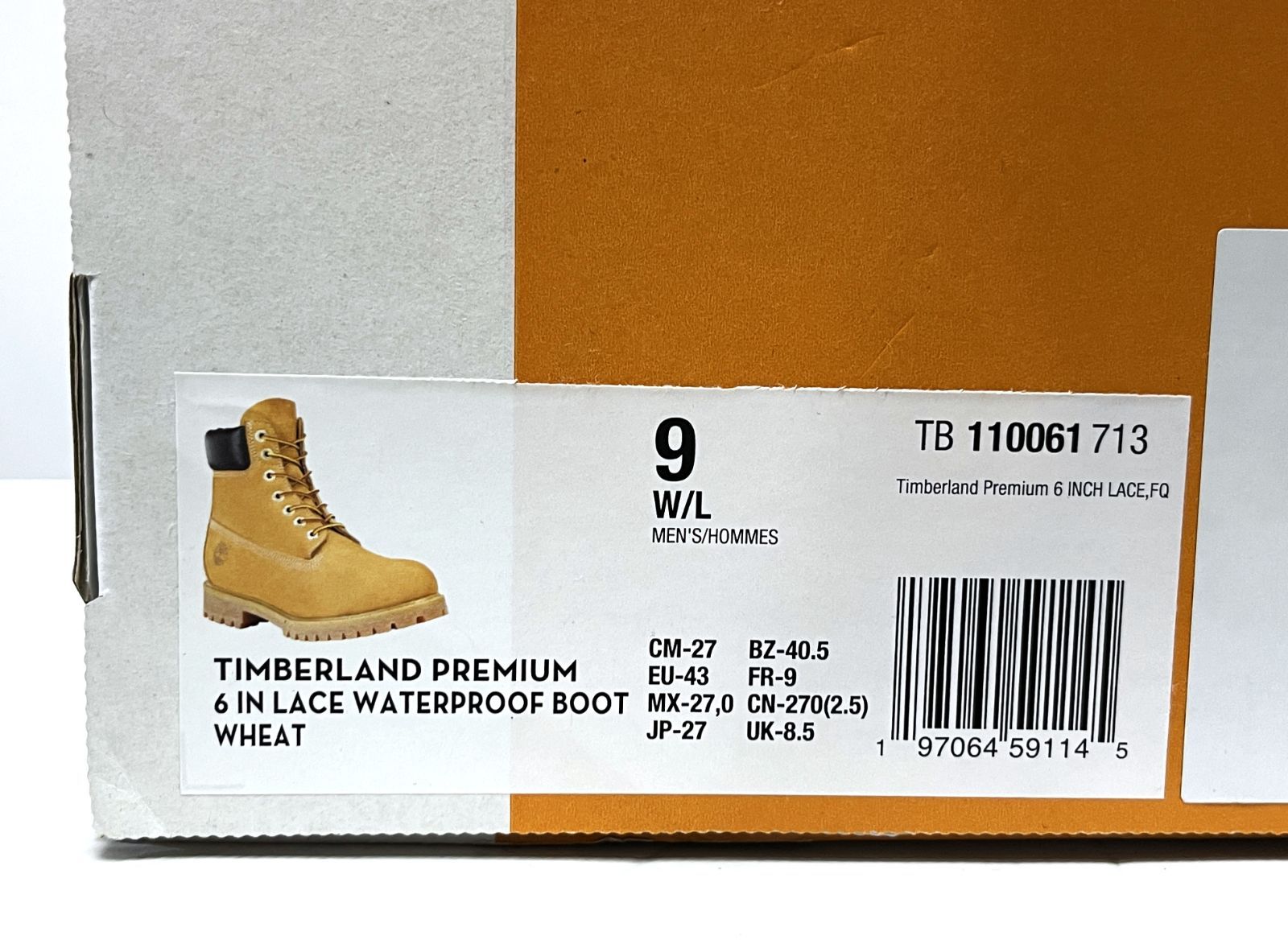 US 9 27 cm Timberland|ティンバーランド 6インチ ウォータープルーフ ブーツ シューズ 靴