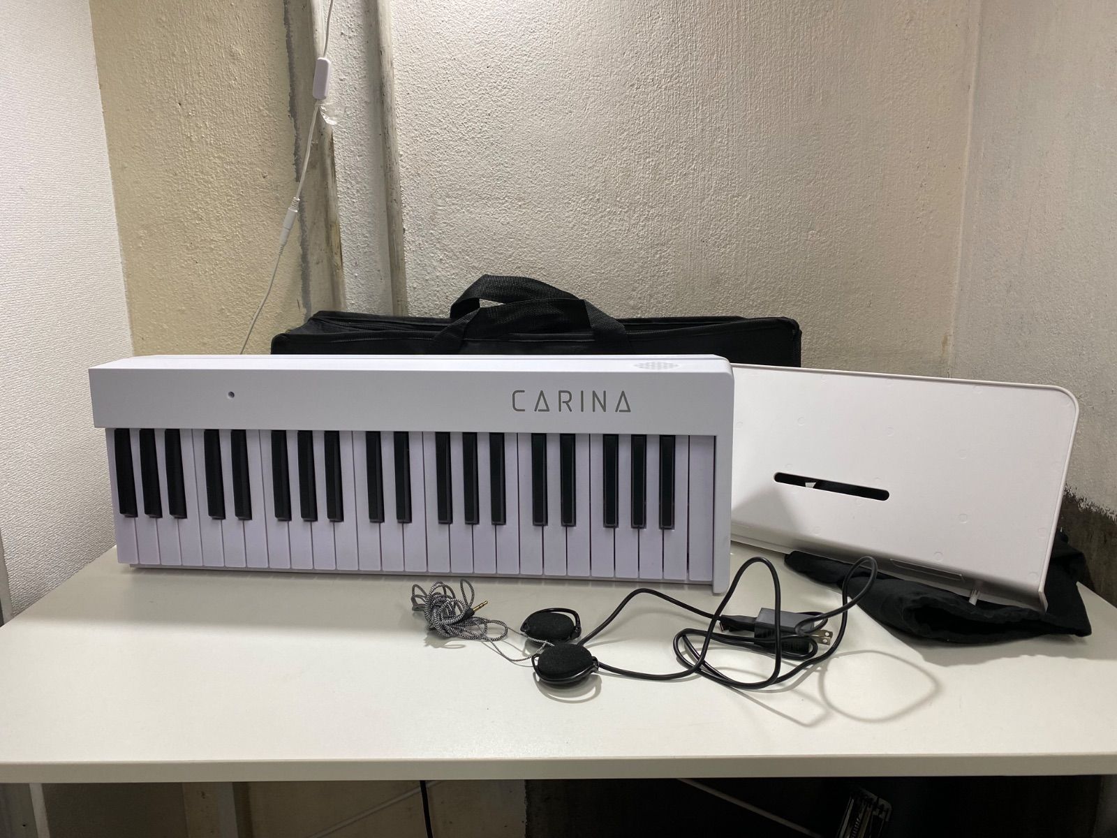 kj291 CARINA 88鍵 ホワイト電子ピアノ 折りたたみ 動作 済み