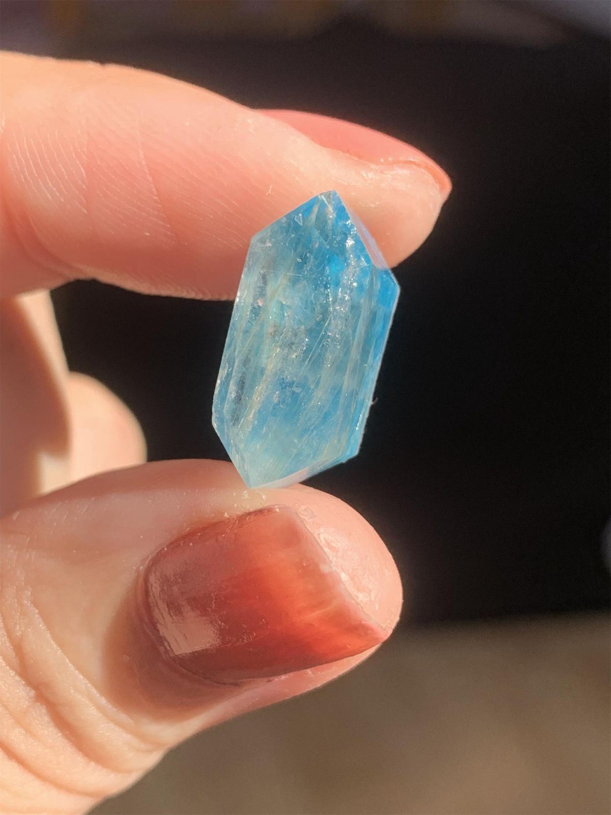 アパタイト×ルチルクォーツ ダブレット ストーン リング SV925シルバー 1点もの 234-3