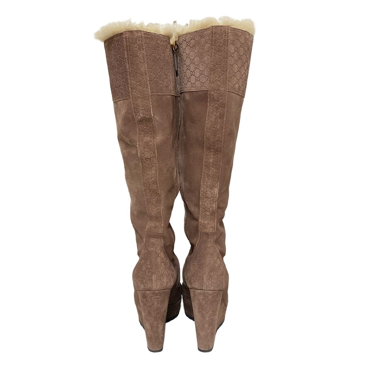 ブラウン ウェッジソール