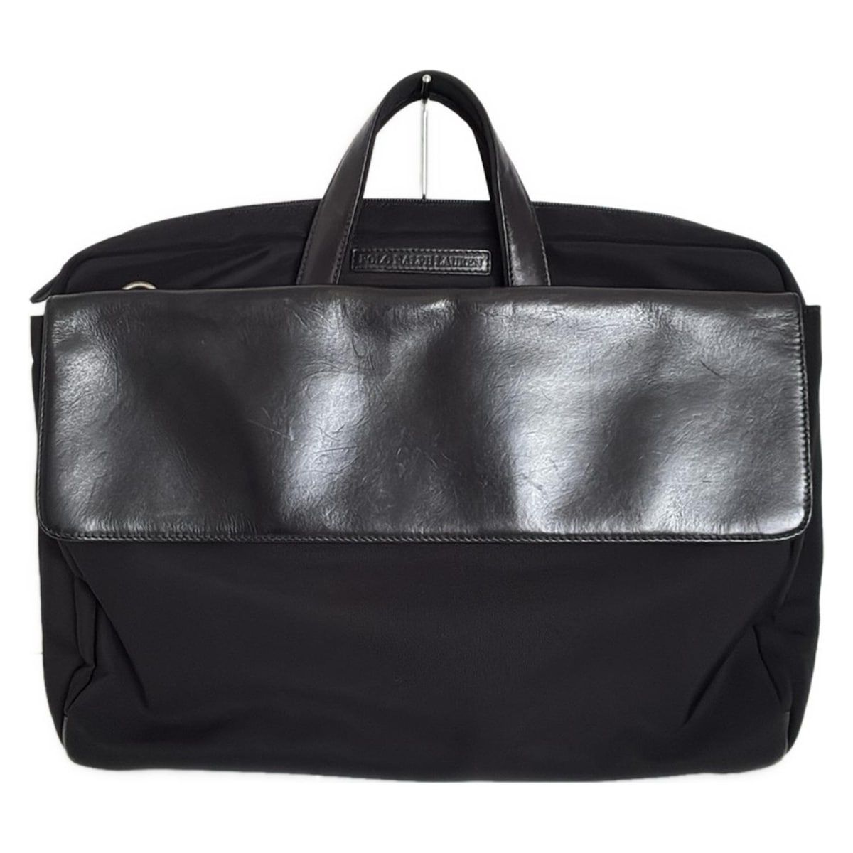 POLObyRalphLauren ポロラルフローレン ビジネスバッグ - 黒 本体ロックなし レザー