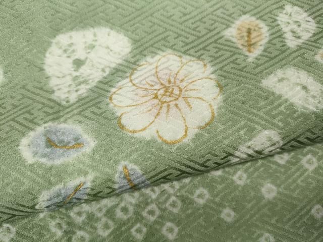 平和屋着物○訪問着 絞り 舞花文 金彩 正絹 逸品 未使用 CAAZ2533ut 平和