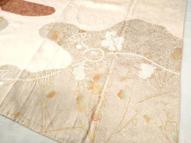 平和屋着物○創業460年・千總 訪問着 絞り 刺繍 枝垂れ花文