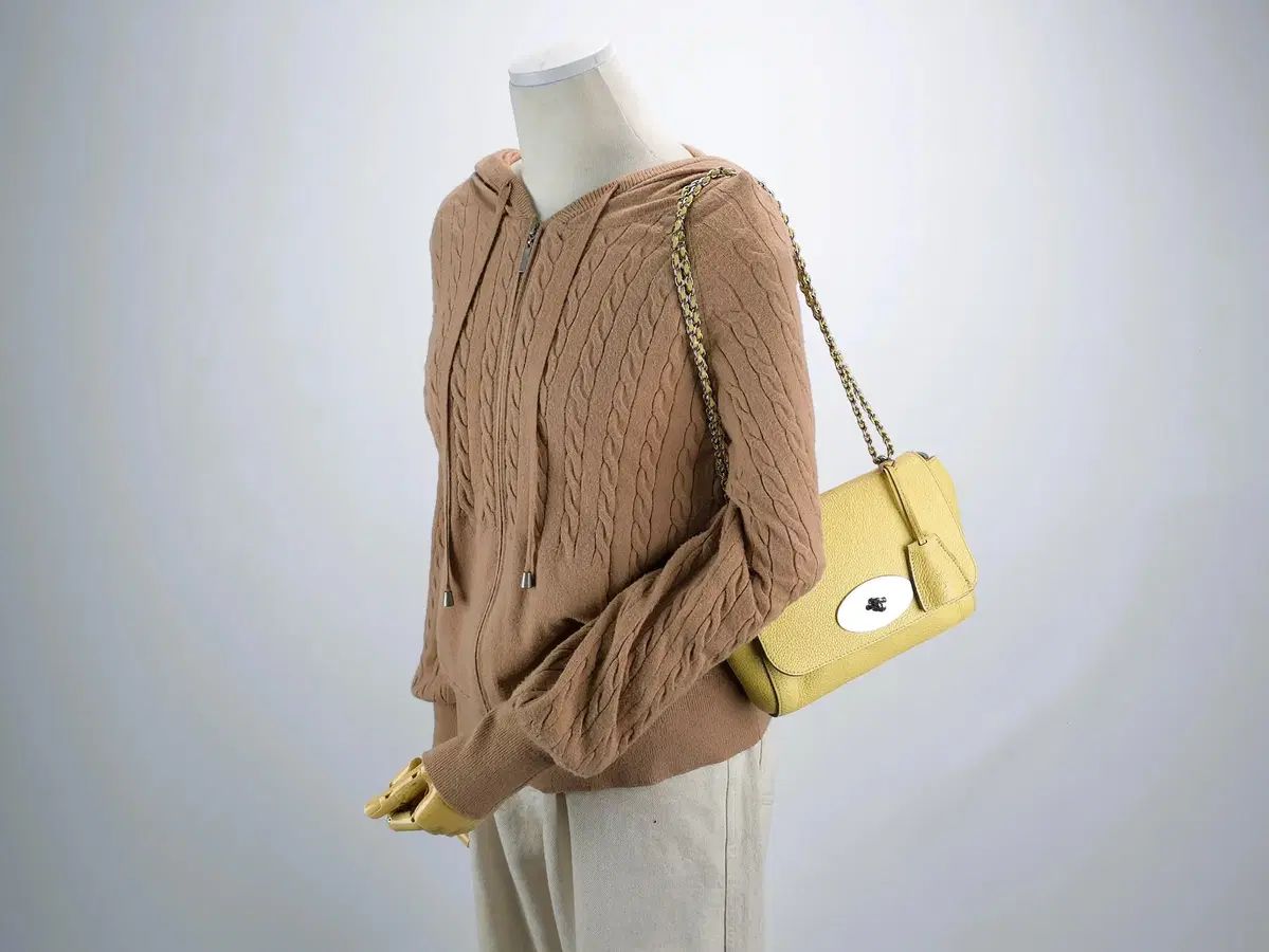 マルベリー リリー スモール クラシック グレイン ショルダ―バッグ クロスバッグ カモミール 黄色 DECORATOM_COM_BR