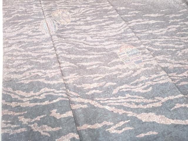 霞仕覆花文 正絹