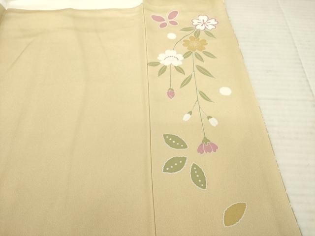 平和屋着物○訪問着 駒刺繍 エ霞鳳凰花文 鴛鴦 金銀彩 正絹 逸品