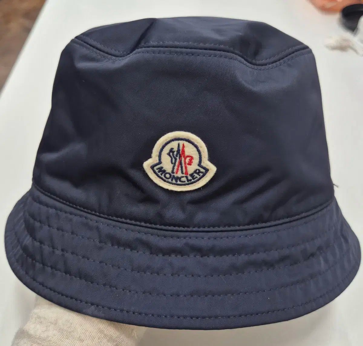 MONCLER モンクレール ロゴ パッチ リバーシブル レディース バケットハット 帽子 M