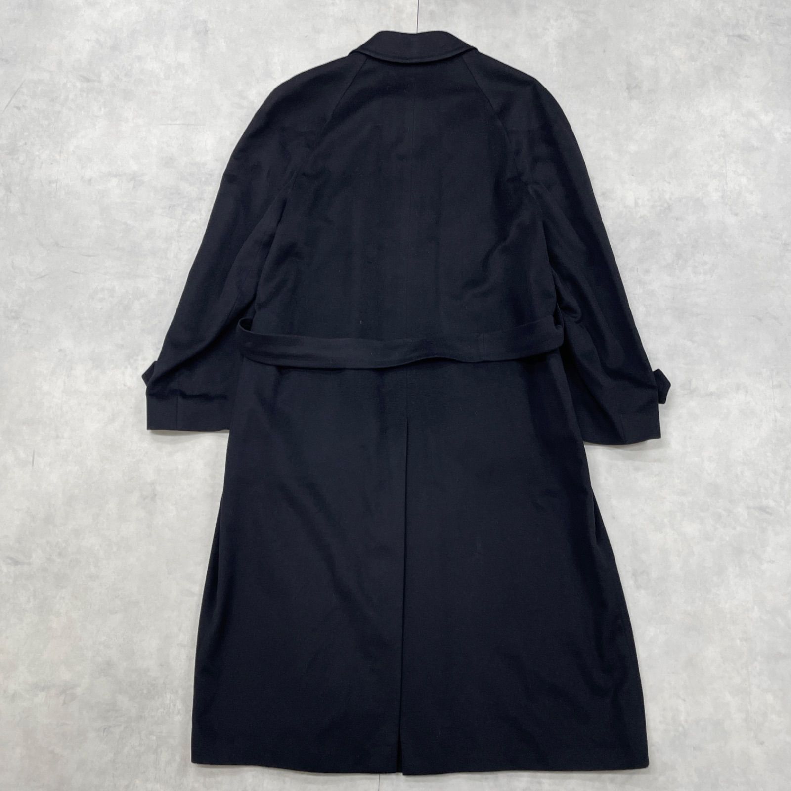 Ermenegildo Zegna エルメネジルドゼニア ピュアカシミヤ カシミヤ ロングコート ベルト ネイビー メンズ