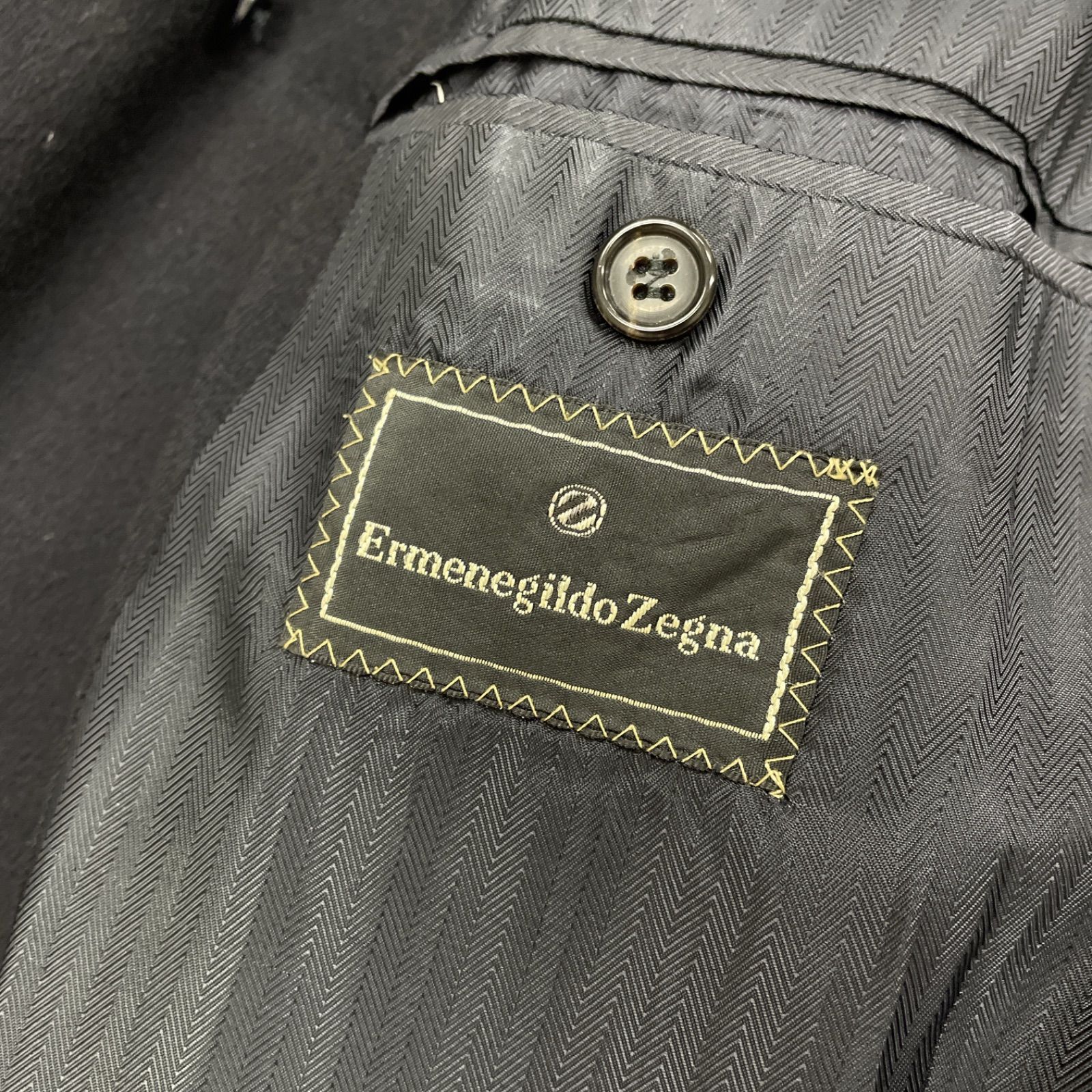 Ermenegildo Zegna エルメネジルドゼニア ピュアカシミヤ カシミヤ ロングコート ベルト ネイビー メンズ KANDAIZUMI_COM