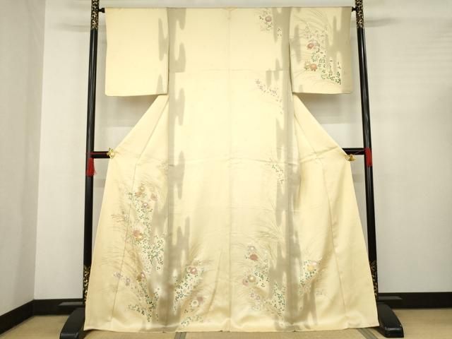 平和屋着物 訪問着 駒刺繍 エ霞花間道 金彩 正絹 AABC4188ck