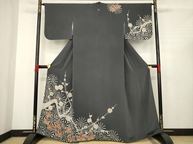 平和屋着物 訪問着 枝梅文 銀座越後屋扱い 正絹 ck