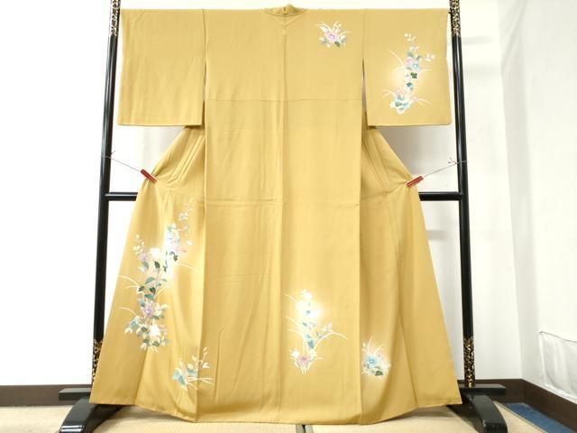 平和屋着物 訪問着 友禅 草花文 暈し染め 正絹 CAAZ3004yc