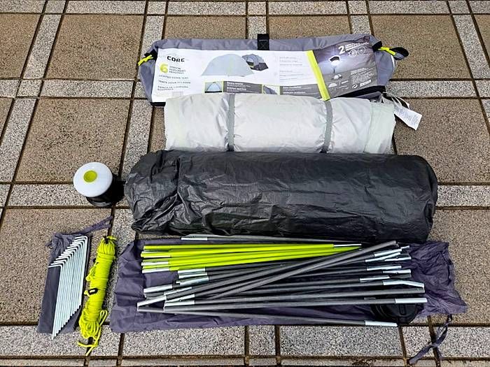 コア CORE 6人用 ライト付きドームテント 6940