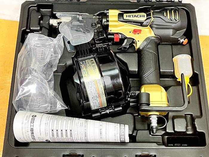 HiKOKI ハイコーキ 高圧ロール釘打機 メタリックゴールド 針金38 65mm シート32 50mm NV65HR N