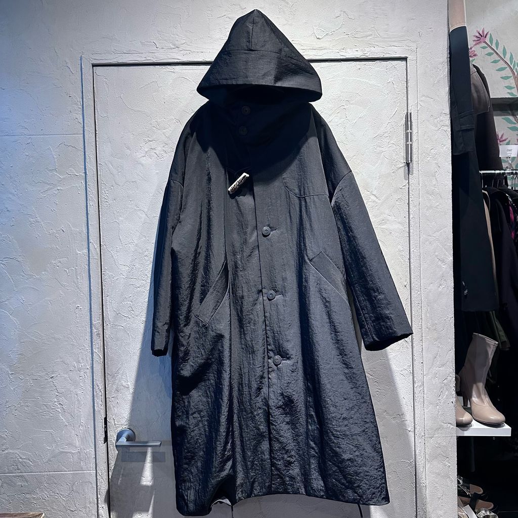 dulcamara ドゥルカマラ Vintage NY Putted Nylon Duffle Coat コート ブラック size 0 代官山A11