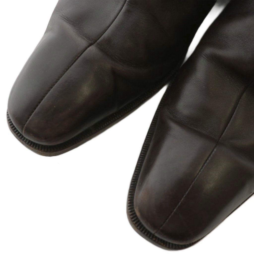  グッチ GUCCI ショートブーツ レザー ホースビット シルバー金具 40 25 cm 茶色 ブラウン 204398 XZ GY 19 その他 トップス