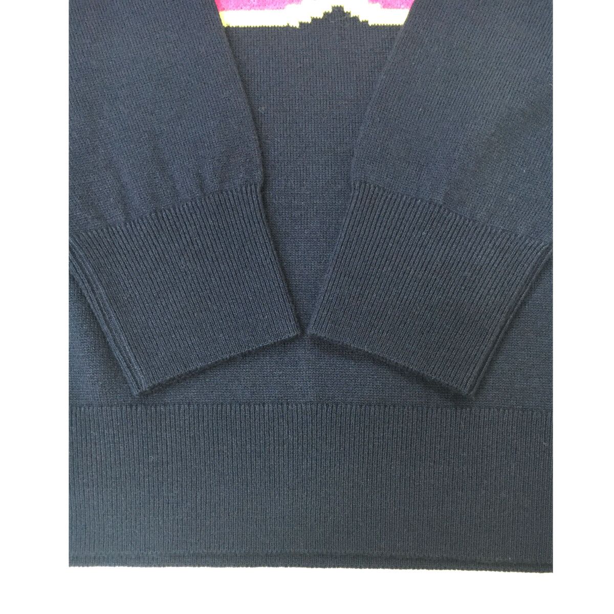 未使用品 レディース アンパスィ and per se ニット M 紺 ネイビー