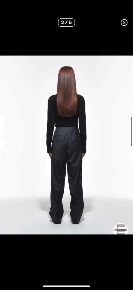 EERST カットアウト スラックス チャコール