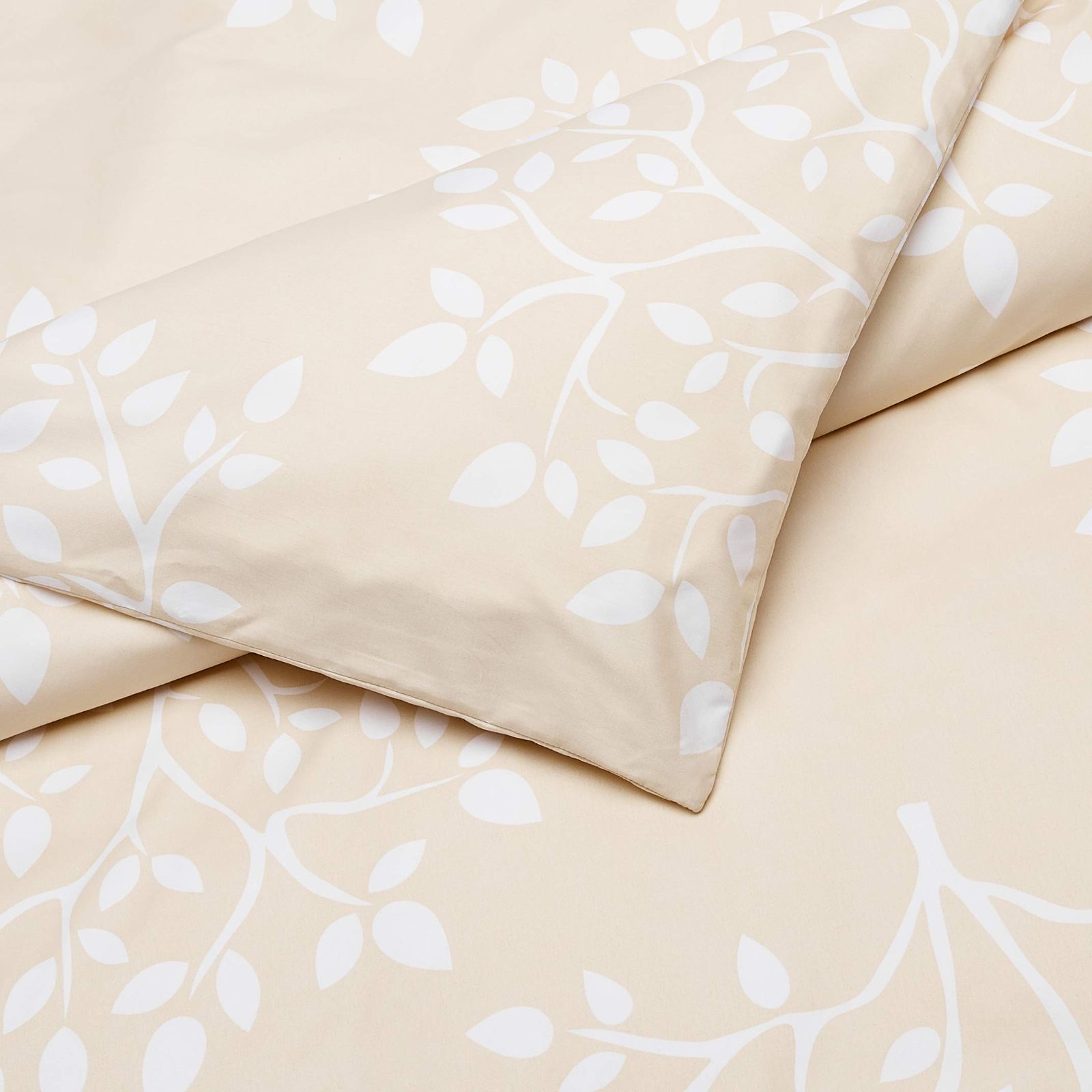 新着商品】ベーシック 掛け布団カバー 柄入り ベージュ 花柄 シングル