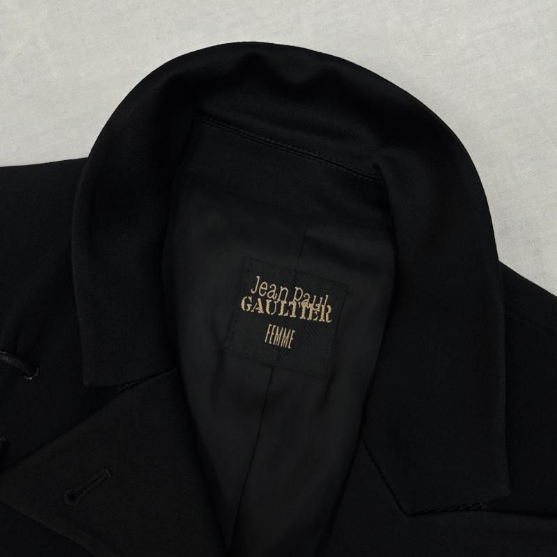 ジャンポールゴルチエフェム アシンメトリー 変形 レースアップ テーラード ジャケット ブレザー レディース 42 ISItems 古着 50145940 GULLKHAN_COM