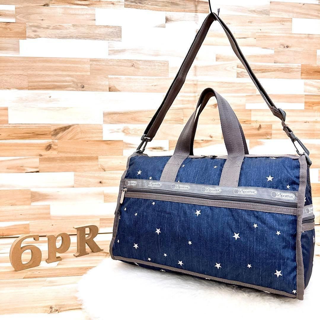 デニム調 2wayボストンバッグ